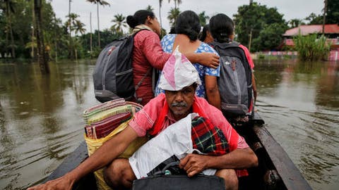 مصرع 10 أشخاص وفقدان 18 آخرين جراء فيضانات في الهند