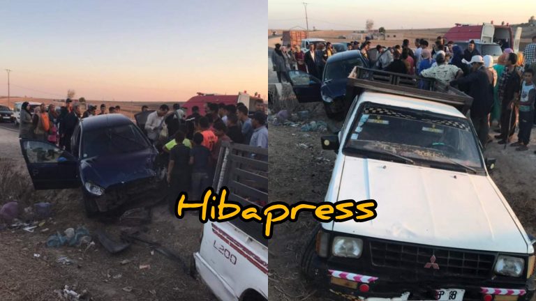 سطات.. نجاة أربعة أساتذة من الموت بأعجوبة بطريق البروج