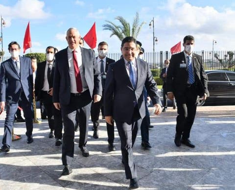 ناصر بوريطة يستقبل الوفد الإسرائيلي و يتباحث مع وزير الدفاع