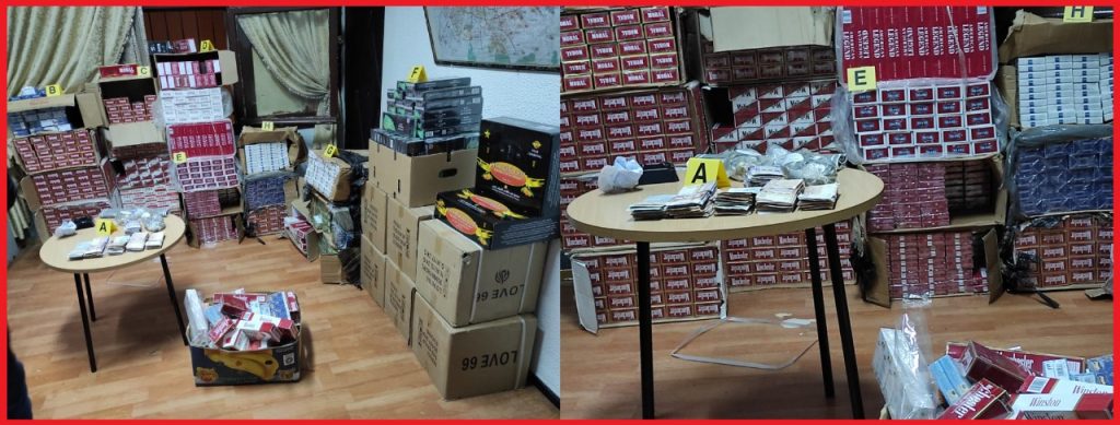 وجدة .. توقيف شخصين متورطين بحيازة وترويج شحنات من السجائر المهربة