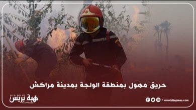 Photo of حريق مهول بمنطقة الولجة بمدينة مراكش
