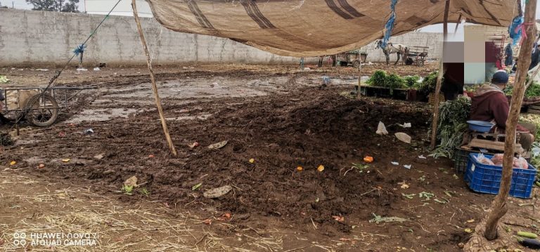 بالصور...أمطار مارس تفضح واقع أسواق سطات