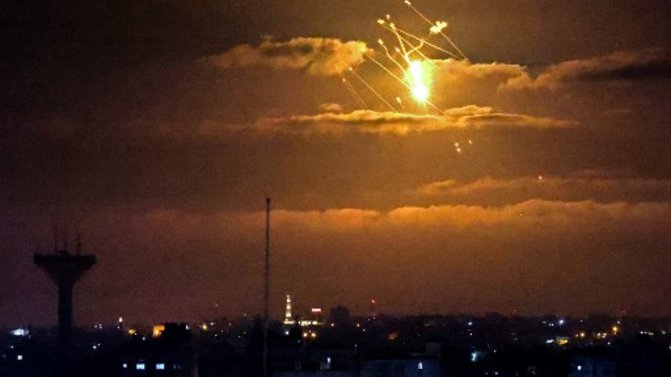 إطلاق صاروخَين من قطاع غزة باتجاه إسرائيل