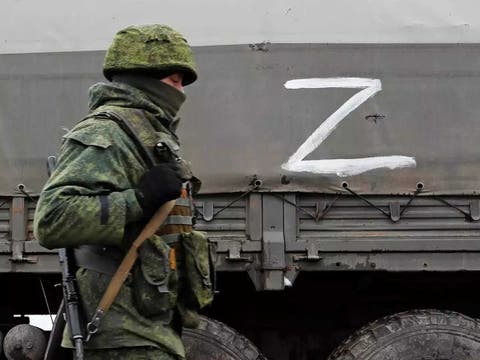 أوكرانيا تفرض الحظر على حرفي “Z” و”V”