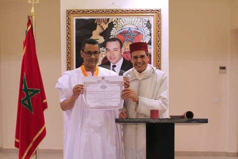 توشيح السفير السابق لموريتانيا بالمغرب بالوسام العلوي من درجة قائد