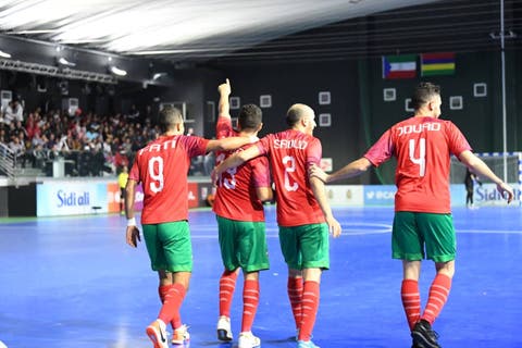 المنتخب المغربي داخل القاعة يتأهل لنصف نهائي البطولة العربية