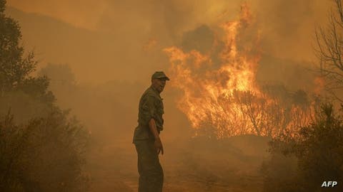 ملاحقة شخص بعد الحرائق الضخمة التي أتت على “غابات الشمال “