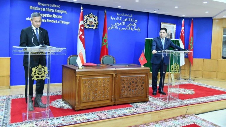 التوقيع على مذكرة تفاهم ورسالة نوايا بين المغرب وسنغافورة