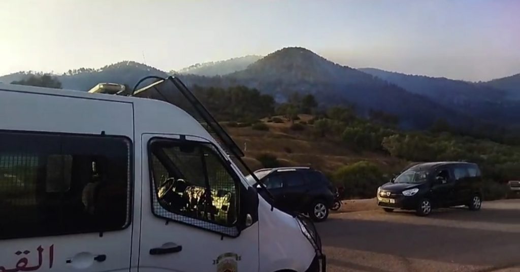 حريق هائل يلتهم مساحة شاسعة من غابة جبل "اغيل" باقليم تاونات