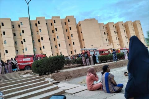 سلطات وجدة: إخماد حريق الحي الجامعي و إسعاف 24 طالب بالمستعجلات