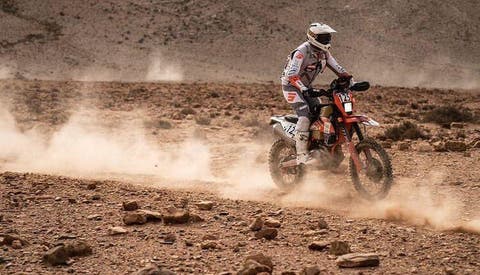 أمين الشيكر يتوج برالي المغرب فئة الدراجات النارية “رالي 3”