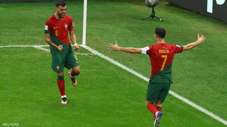 "برونو فيرنانديز" يحصد جائزة أفضل لاعب فى مباراة البرتغال وأوروجواى
