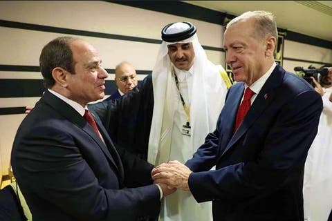 أردوغان: مصافحة السيسي الخطوة الأولى نحو التطبيع مع مصر