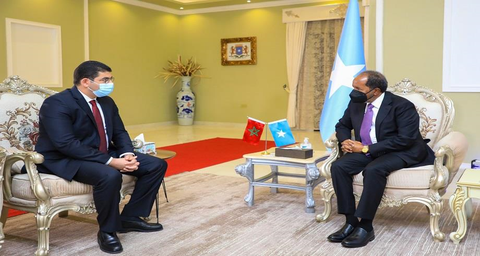 رئيس الصومال يستقبل بنسعيد حاملا رسالة من الملك