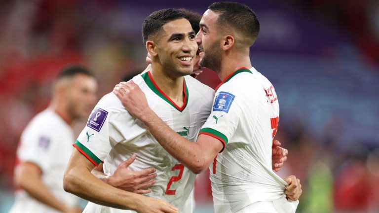 حكيمي وزياش يعادلان رقما عربيا تاريخيا بكأس العالم
