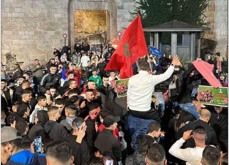الشرطة الإسرائيلية تقمع فرحة الفلسطينيين بانتصار “أسود الأطلس"