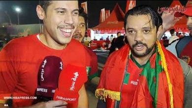 Photo of فرحة الزوبير و المغاربة من قطر بفوز المنتخب الوطني المغربي