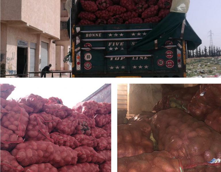 بتنسيق مع درك مكناس.. حجز كمية كبيرة من البطاطس داخل مستودع سري