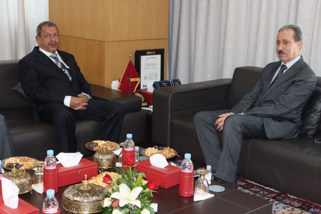 "الحسن الداكي" يستقبل رئيس مجلس القضاء الأعلى بجمهورية اليمن