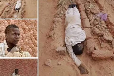 لسنتين.. شاب جزائري ينام بجانب قبر أمه