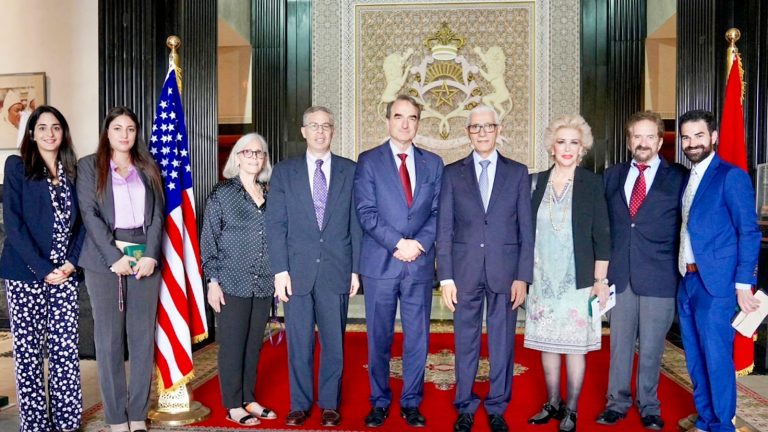 الطالبي العلمي يستقبل وفدا عن اللجنة اليهودية الأمريكية