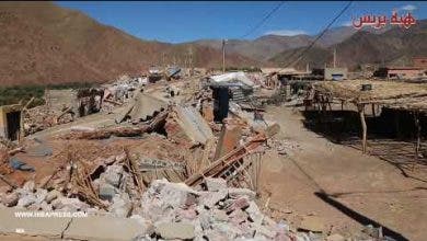 Photo of مشاهد دمار الزلزال في تلات نيعقوب الجبلية إقليم الحوز