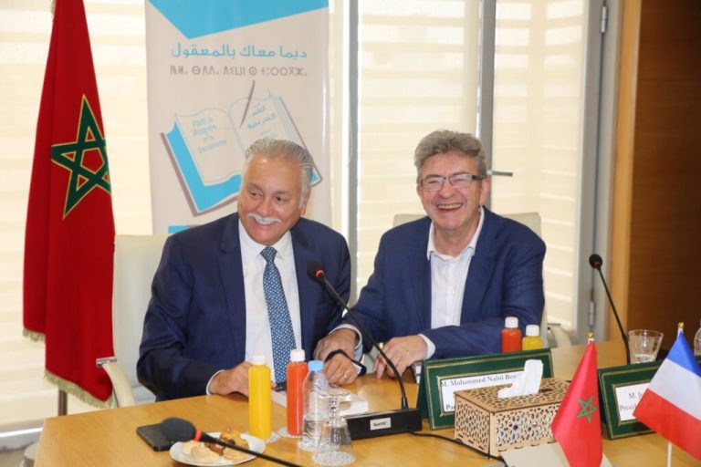 ناقشا آليات التعاون بين الحزبين.. بنعبد الله يستقبل زعيم حزب ” فرنسا الأبية”