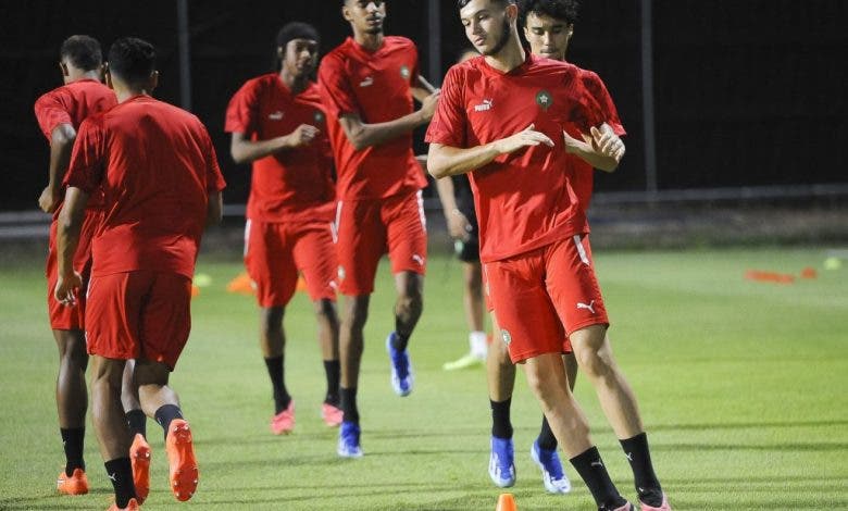 المنتخب المغربي ينهي تحضيراته لمواجهة إيران في مونديال الفتيان