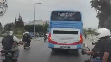 Photo of جماهير الترجي التونسي ترشق حافلة الوداد الرياضي بالحجارة