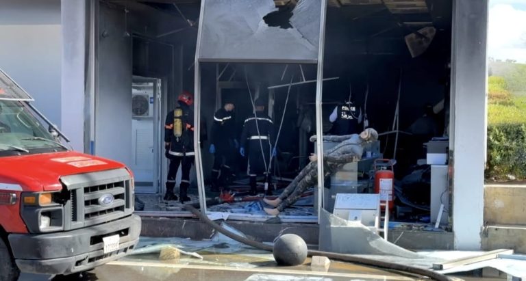 مصرع شخص إثر حريق شب بمحل بمارينا طنجة