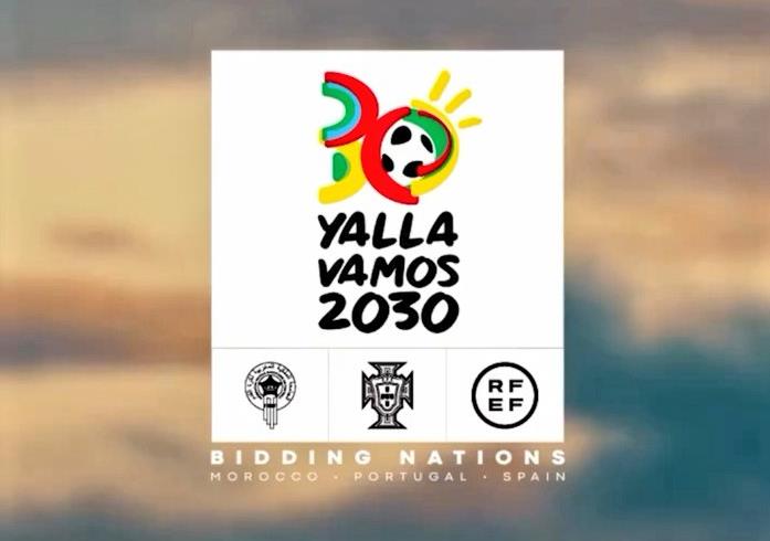 يحمل عبارة "YALLA VAMOS" .. الكشف عن الشعار الرسمي لكأس العالم 2030