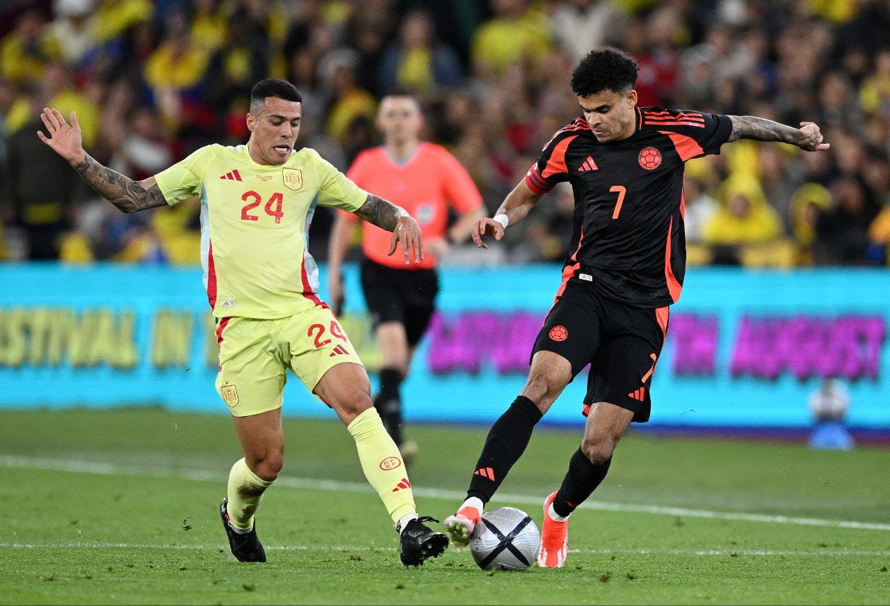 المنتخب الإسباني ينهزم أمام كولومبيا في مباراة ودية