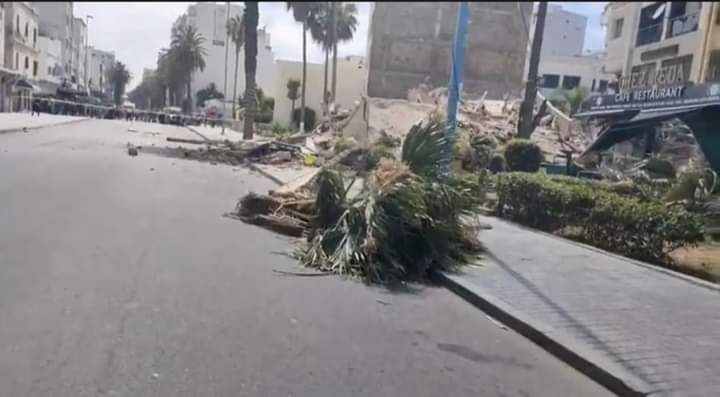 البيضاء.. انهيار عمارة مكونة من 4 طوابق بحي العنق
