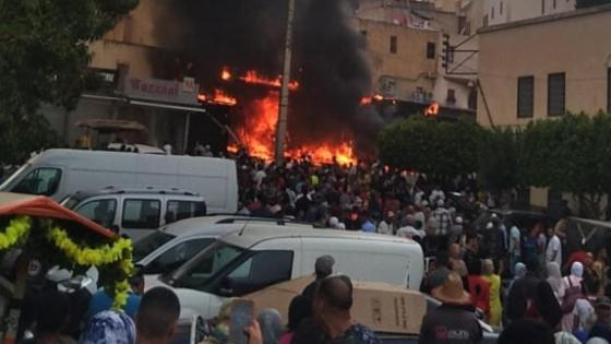 حريق فاس .. 4 وفيات و25 مصاب في حصيلة أولية