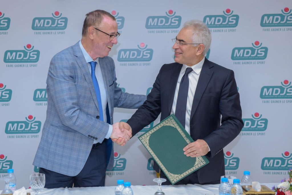 التوقيع على تحديث اتفاقية الشراكة بين الجمعية المغربية للصحافة الرياضية والـMDJS