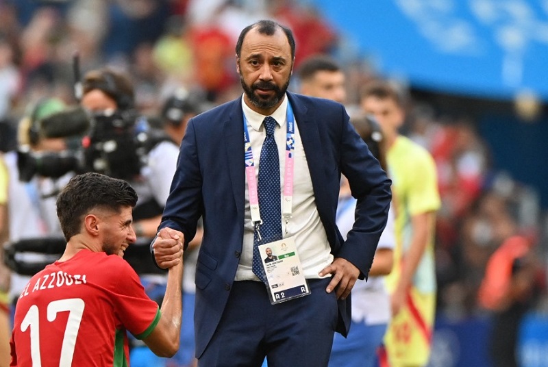 طارق السكتيوي مدرب منتخب المغرب الأولمبي