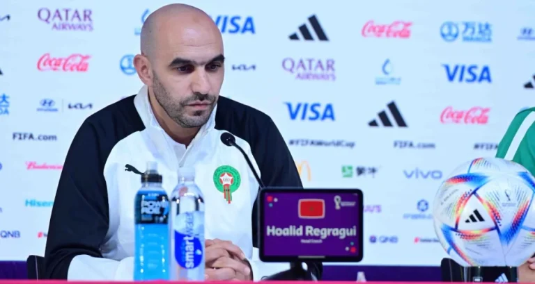 الناخب الوطني وليد الركراكي مدرب المنتخب المغربي الأول