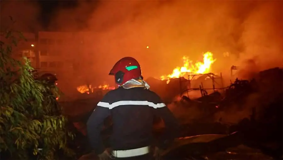 طنجة..مــ..ــصرع شخص في حريق شبّ داخل كوخ صفيحي