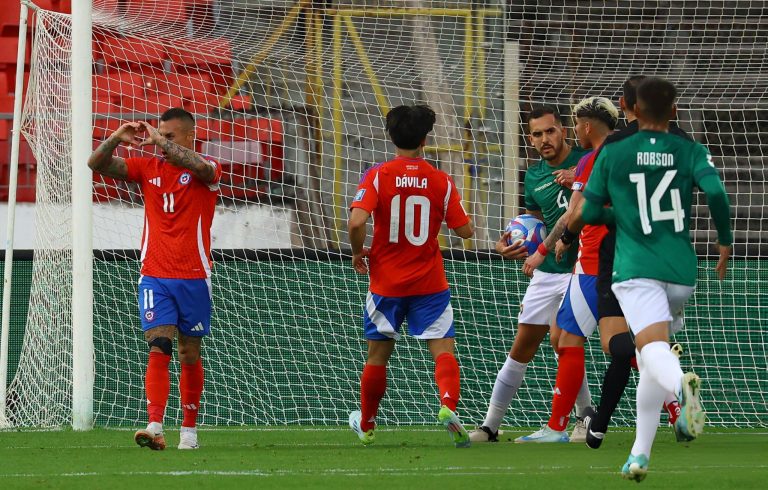 من مباراة منتخب بوليفيا ومنتخب تشيلي