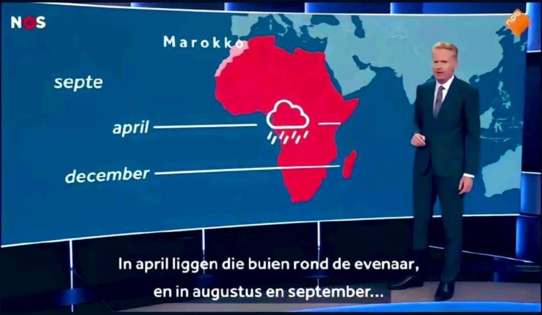 التلفزيون الهولندي يصدم الجزائر وينشر خريطة المغرب كاملة