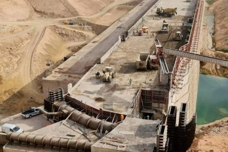 أشغال إنجاز سدود تلية بالمغرب