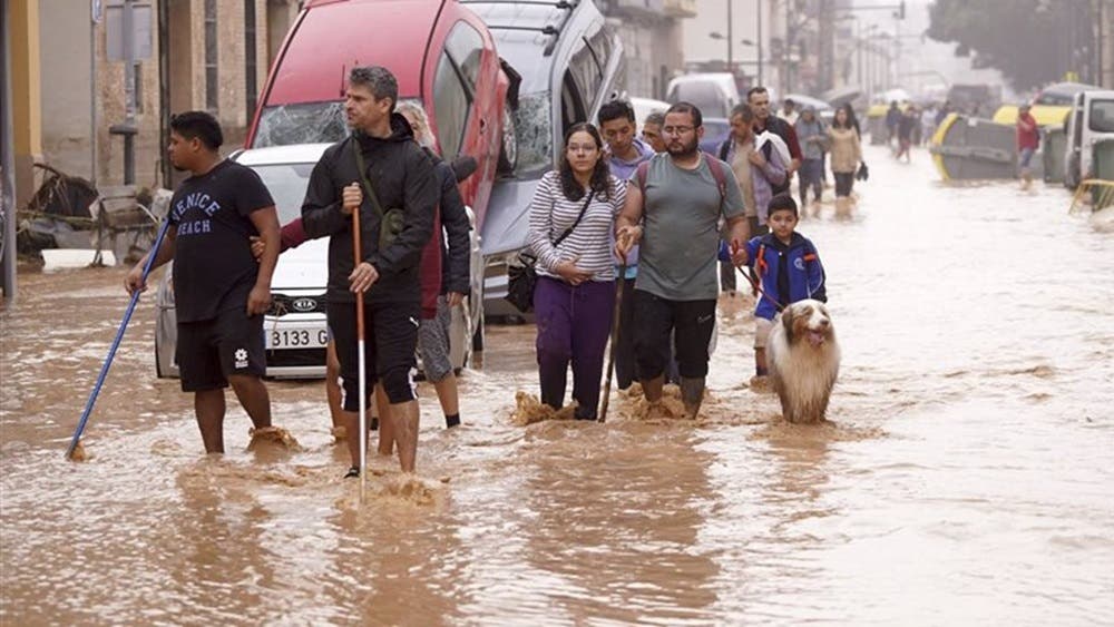 جمعية ألف بمدريد… جسر الأمل لمتضرري إعصار دانا بفالينسيا