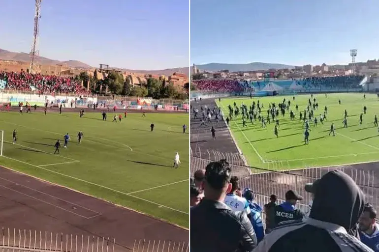 الملاعب الجزائرية تشتعل.. أحداث شغب خطيرة في الدوري الجزائري