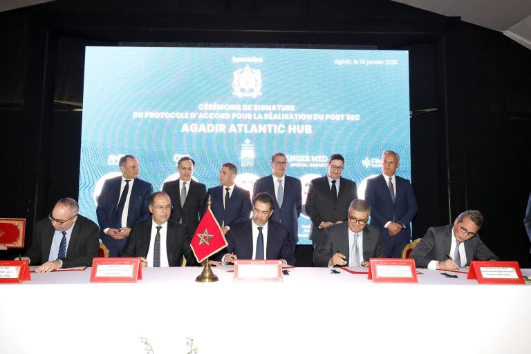 أخنوش يترأس مراسيم توقيع بروتوكول إنجاز الميناء الجاف لأكادير