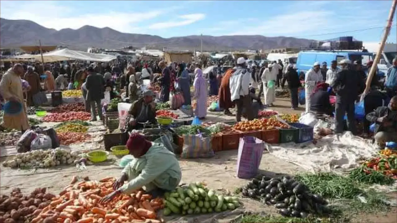 صورة تعبيرية لسوق أسبوعي بالمغرب