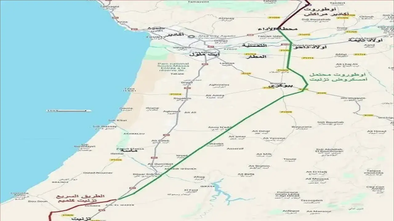 إطلاق دراسة أولية لمشروع الطريق السيار أكادير تيزنيت