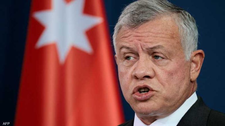 العاهل الأردني يؤكد: "نرفض أية محاولات لتهجير الفلسطينيين"
