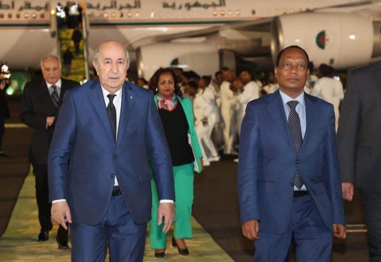 غياب الرئيس والمسؤولين الكبار وحضور وزير النقل.. استقبال مهين لتبون بأديس ابابا