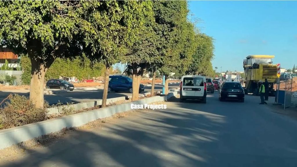 أشغال تهيئة شارع فاس بالدار البيضاء