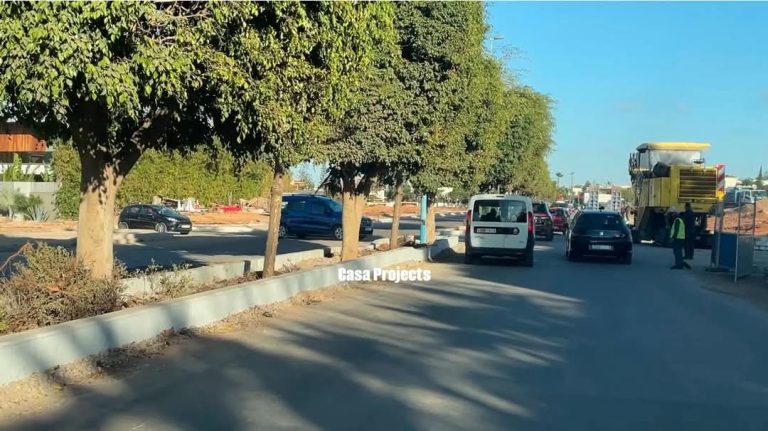 أشغال تهيئة شارع فاس بالدار البيضاء